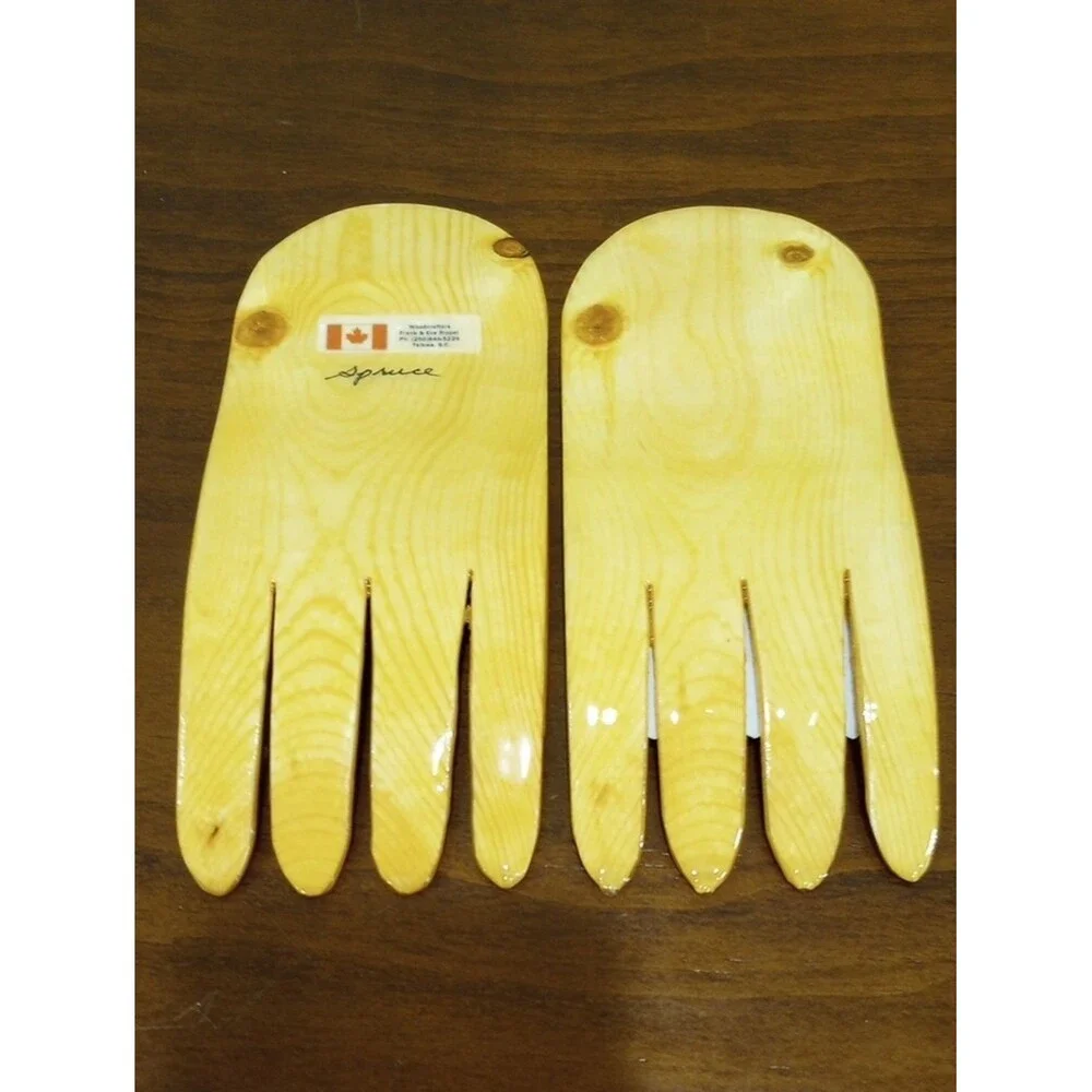 Bear Paws Salad/Pasta Forks, Spruce Wood - New!